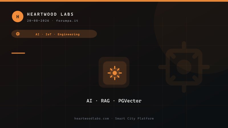 RAG e PGVector: quando il Comune interroga i propri documenti